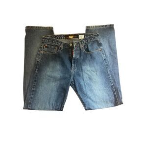 Todd Oldham Jeans Classic Straight Leg Medium Wash Denim Casual Men's Jeans‎